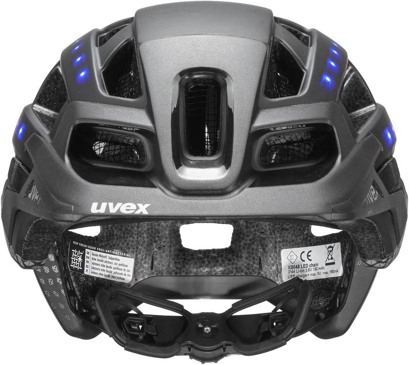 Uvex Finale Light 2.0 Helmet, 56-61 cm Size, Black/Silver - Image 5