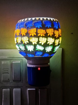 SHREE HANS FASHION Kapur Dani Electrical Camphor Diffuser Glass Kapoor Dani Essential Oil Diffuser with On Off Switch to Toggle Between Burner Lamp Lotus line - pzsku/ZB53BABEF849AE1007787Z/45/1745821220/b35ba660-e34e-4d61-89f6-bc5d38882a1b