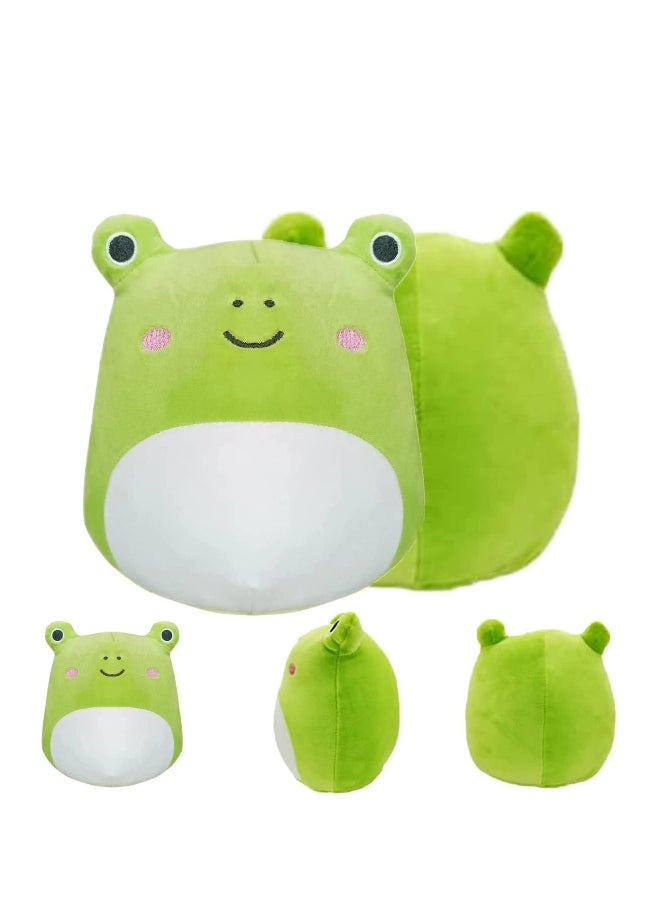 Cute Frog Plush Pillows, 8 Inch Animals Cute Frog Stuffed Pillow, Super Soft and Comfortable Plush Toy Birthday Decor Suitable for Boys Girls  - Image 1