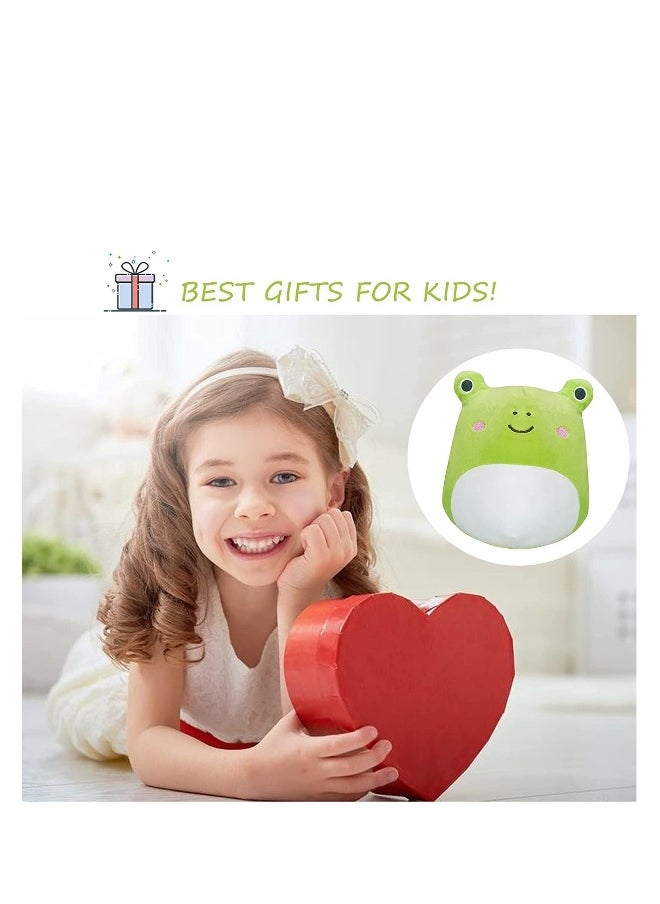 Cute Frog Plush Pillows, 8 Inch Animals Cute Frog Stuffed Pillow, Super Soft and Comfortable Plush Toy Birthday Decor Suitable for Boys Girls  - Image 5