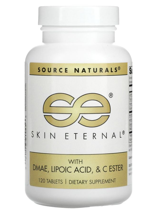 Skin Eternal With DMAE Lipoic Acid and C Ester 120 Tablets