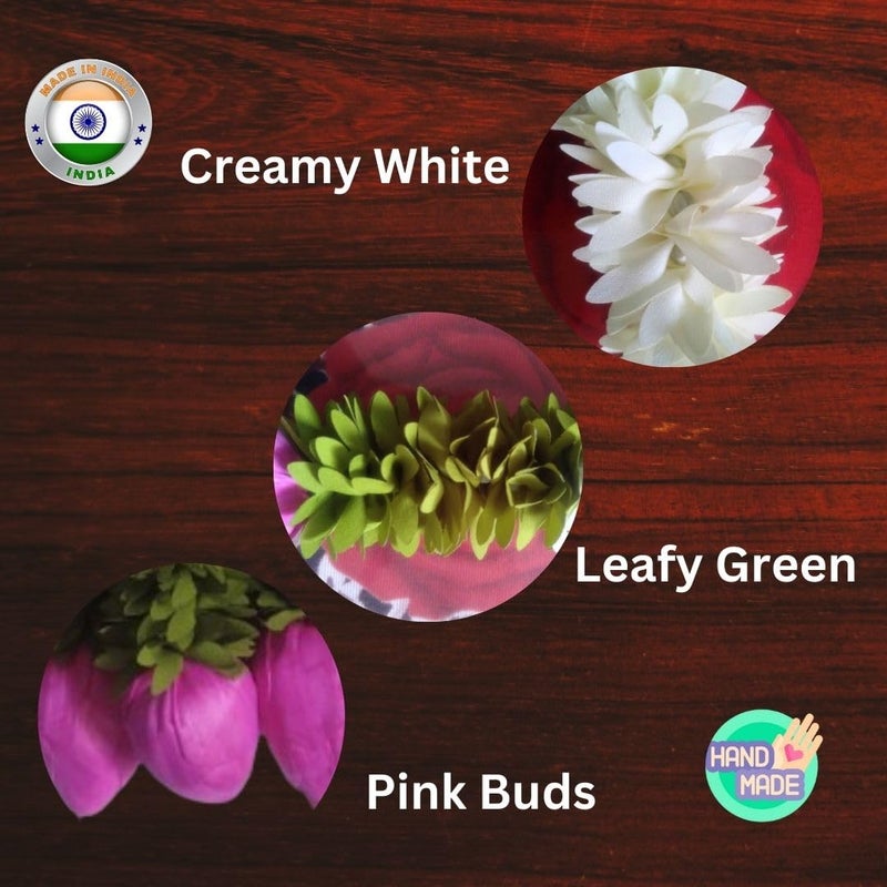 GLADNEST GLADNEST Jasmine Lotus Bud Hangings for 14 Inches 375 CM Pack of 5 Artificial Garland Backdrop for Pooja Home Office Door Laktan  - Image 5