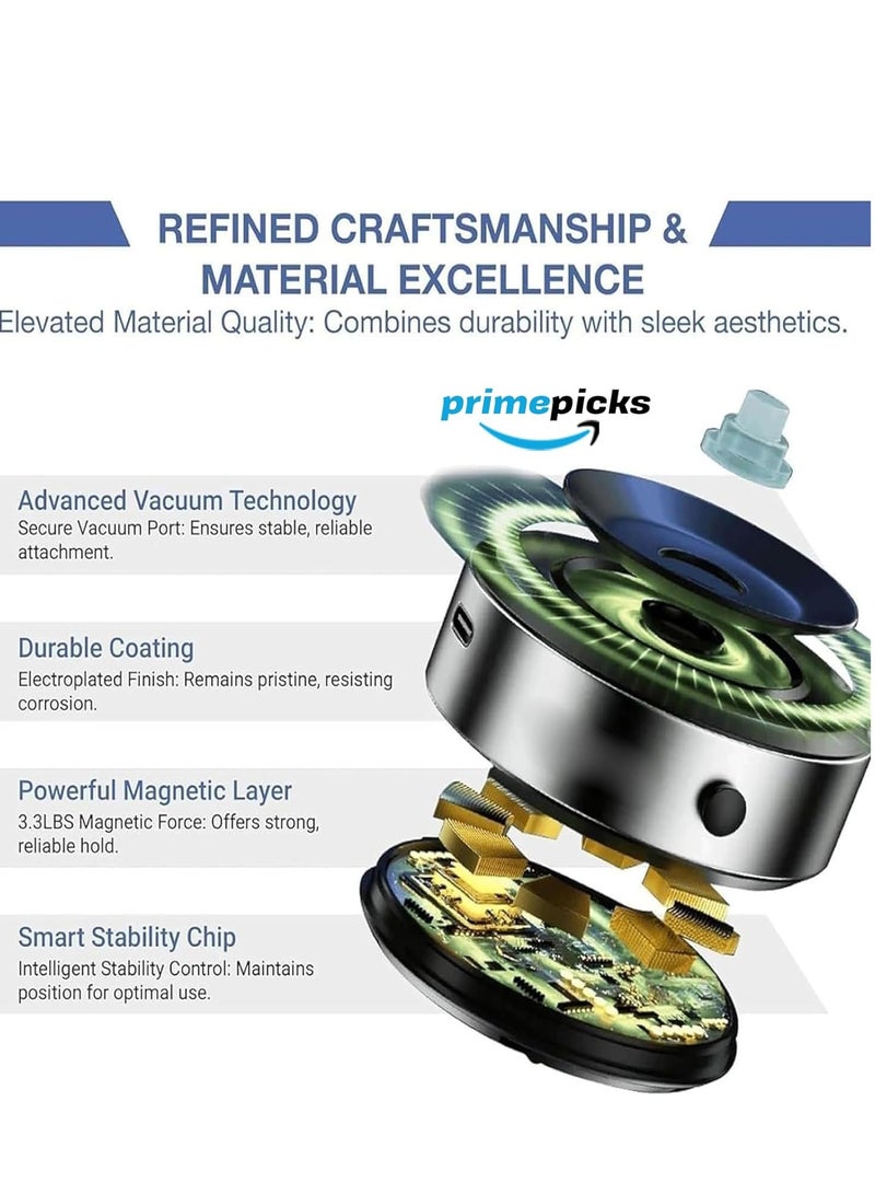 ELTRAZONE Intelligent Suction Mobile Phone Holder Car Mount Magnetic Universal Adsorption Bracket Vacuum Adsorption Stable - Image 5