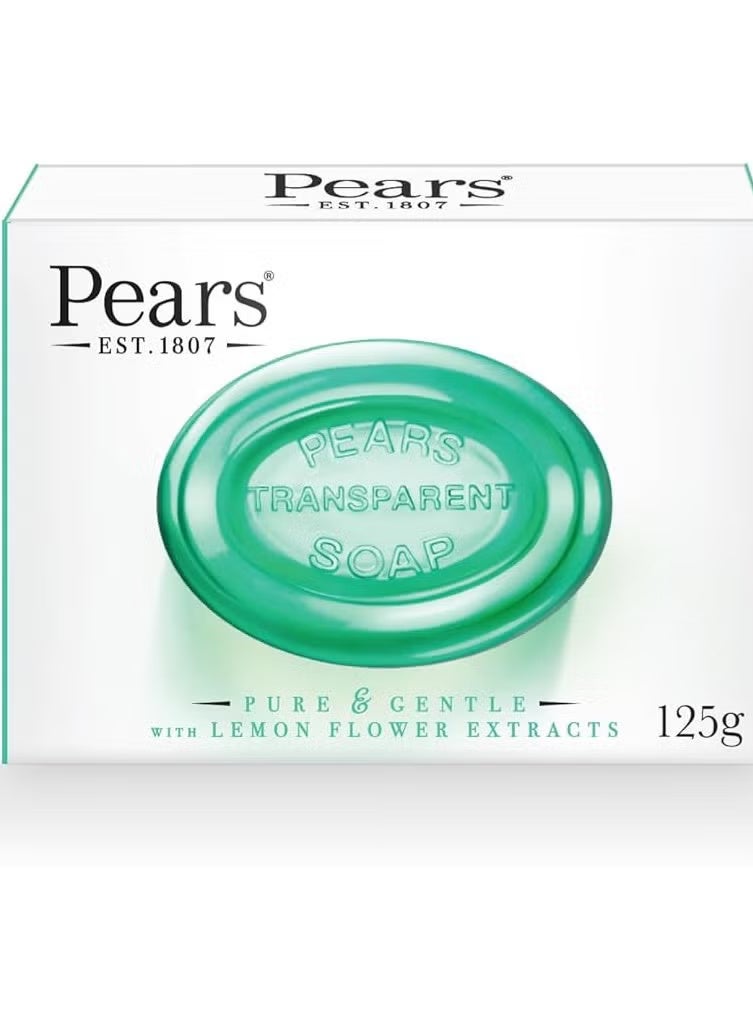 صابون بيرز الشفاف نقي ولطيف بخلاصة زهرة الليمون 125 جرام