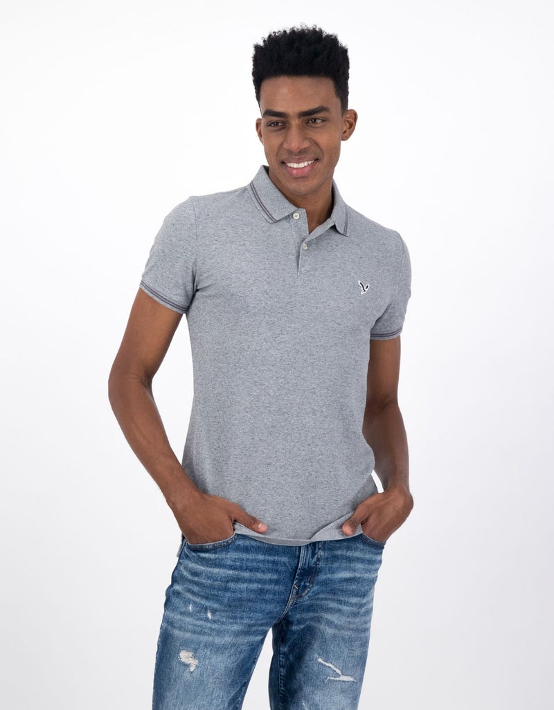 امريكان ايجل تي-شيرت بولو بقصة Slim من قطن بيكيه - Image 1