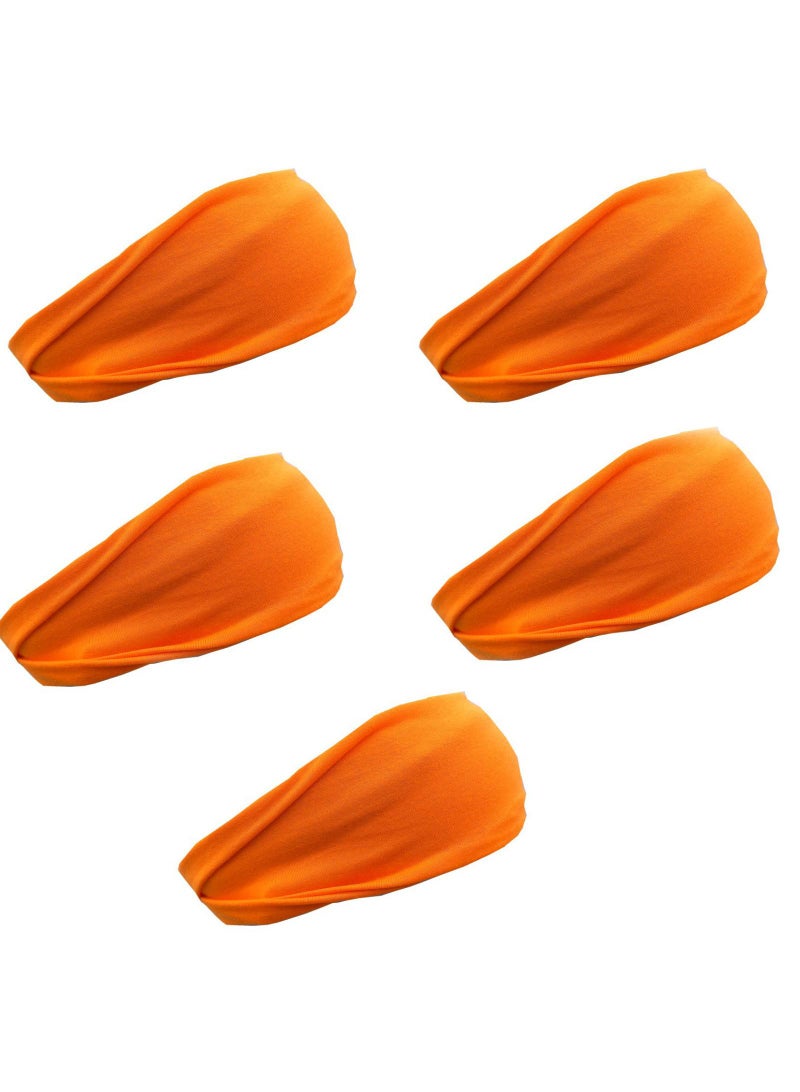 Y&D 5 Piece Sports Sweat Absorbent Running Fitness Headband  - Image 1