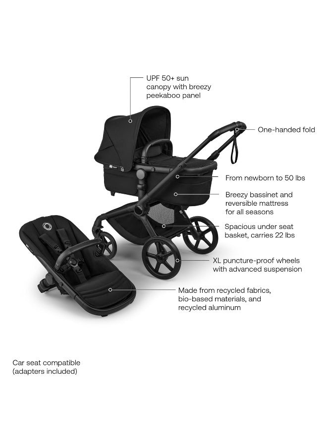 Bugaboo Fox 5 Renew Complete Stroller - Black/Heritage Black - Image 5