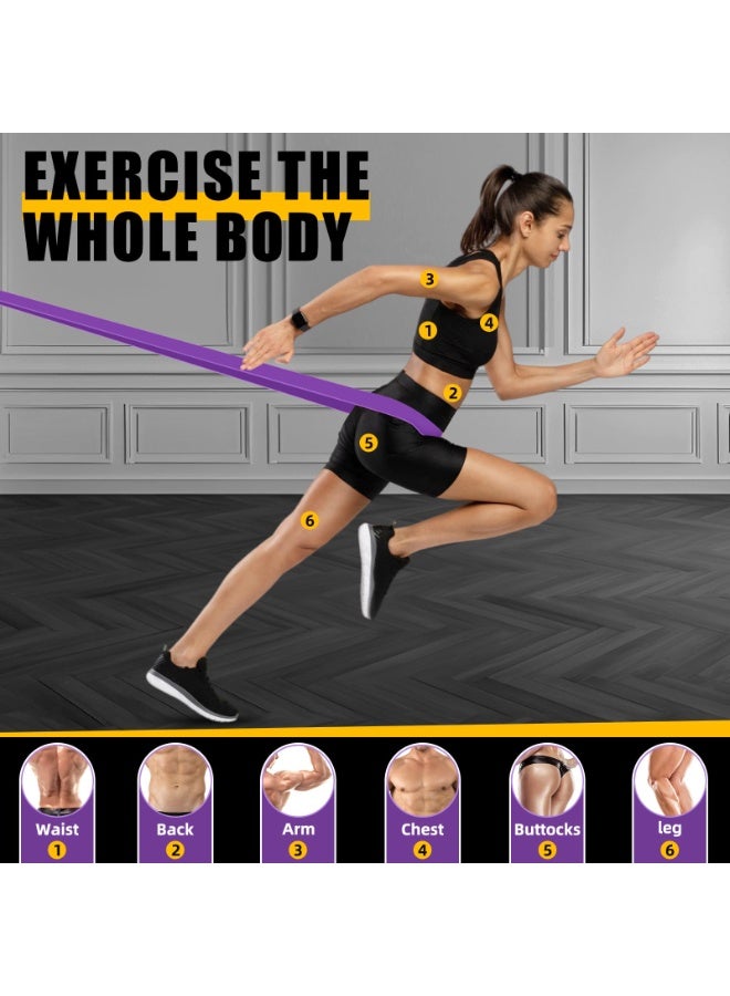 ZERIFAM Resistance Bands Set, 5 Pack Sports Exercise Band Strength Training with Door Anchor and Handles, Assist Straps for Pull Ups, Resistance Bands for Men Women, Workout Bands for Home or Gym - Image 3