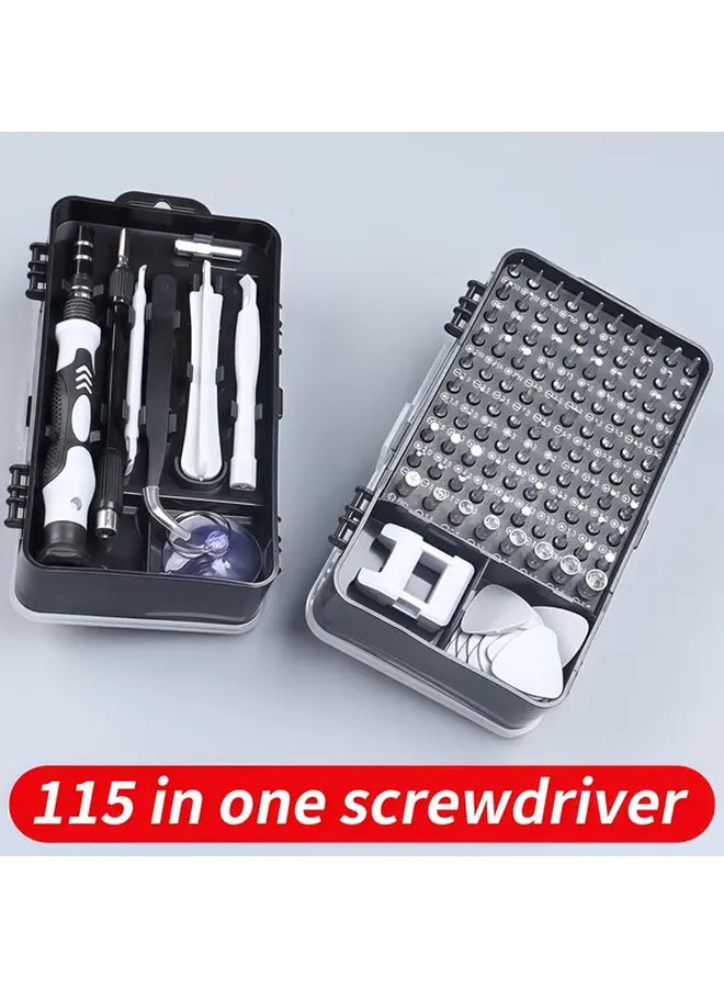 115 في 1 مجموعة مفكات دقيقة من صلب الكروم والفاناديوم مع أدوات مغناطيسية - Image 4