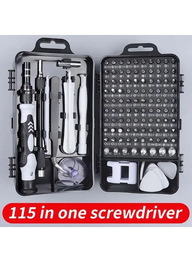 115 في 1 مجموعة مفكات دقيقة من صلب الكروم والفاناديوم مع أدوات مغناطيسية - Image 2