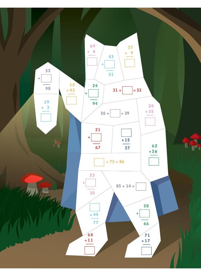 Learn by Sticker: More Addition & Subtraction: Use Math to Create 10 Fantasy Animals!  - Image 4