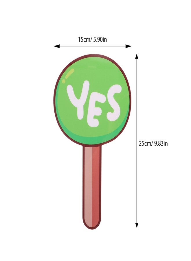 DIYEAH Classroom Judging Board 2Pcs Handheld Yes No Voting Paddles Portable Teacher Teaching Tool for Student Participation and Interactive Learning - Image 5