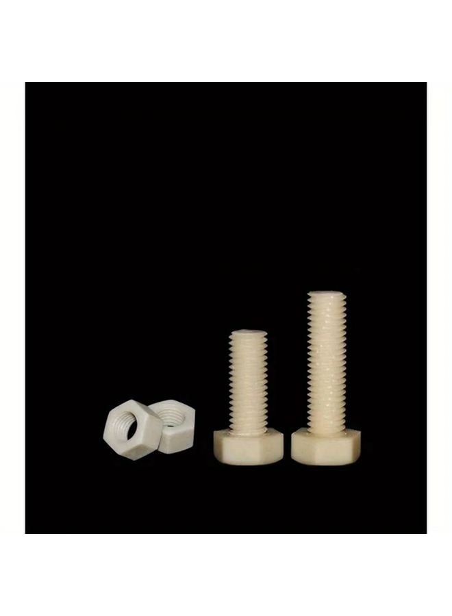 M8 16 30 50 Series Nylon Plastic Screw Kit With Nut Washers External Hexagonal Bolts - Image 5