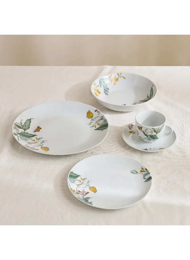 Home Box Atlanta 20-Piece Floral Print Dinner Set - Serves 4