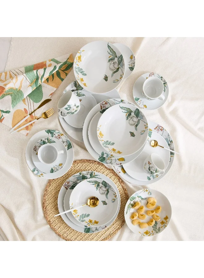Home Box Atlanta 20-Piece Floral Print Dinner Set - Serves 4
