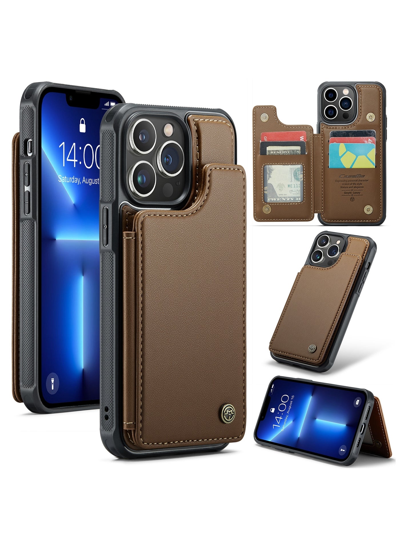 كيس مي Caseme iPhone 14 Pro Max Case puleather