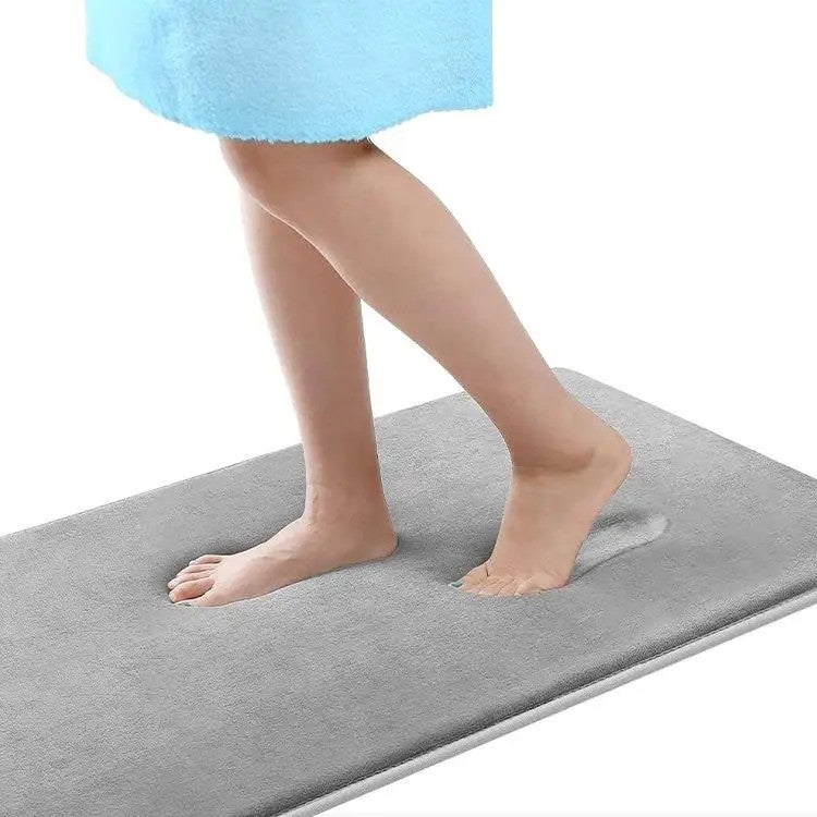 Y&D FMT Super Soft Memory Foam Bath Mat - Non-Slip Absorbent Bathroom Rug, Quick Dry Floor Carpet for Tub & Shower - Machine Washable - Image 2
