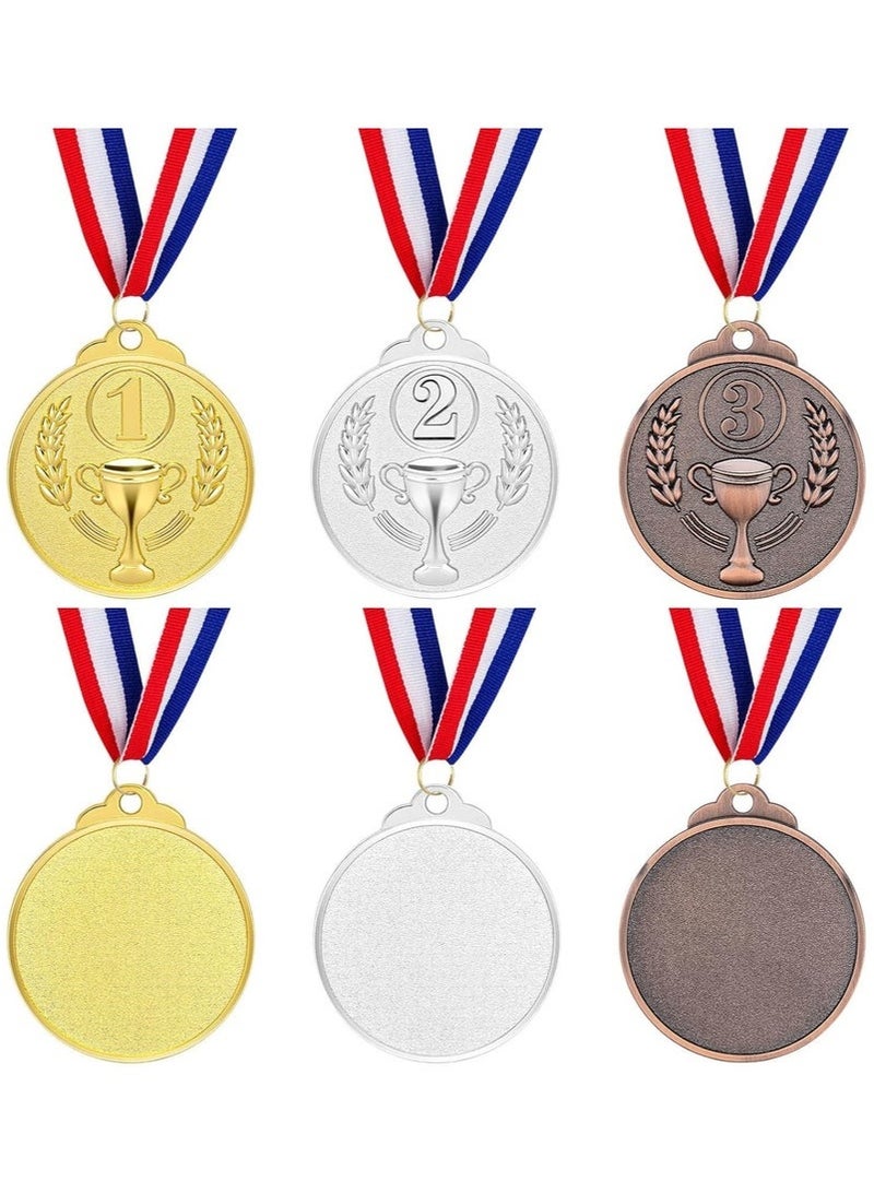 Bukela Award Metal Kids Winner Medals for Kids, Gold Silver and Bronze Medals with Trophy Pattern 1st 2nd 3rd Prizes for Sports Award, Competitions, Party Favors and Decorations(12 Pcs) - Image 4