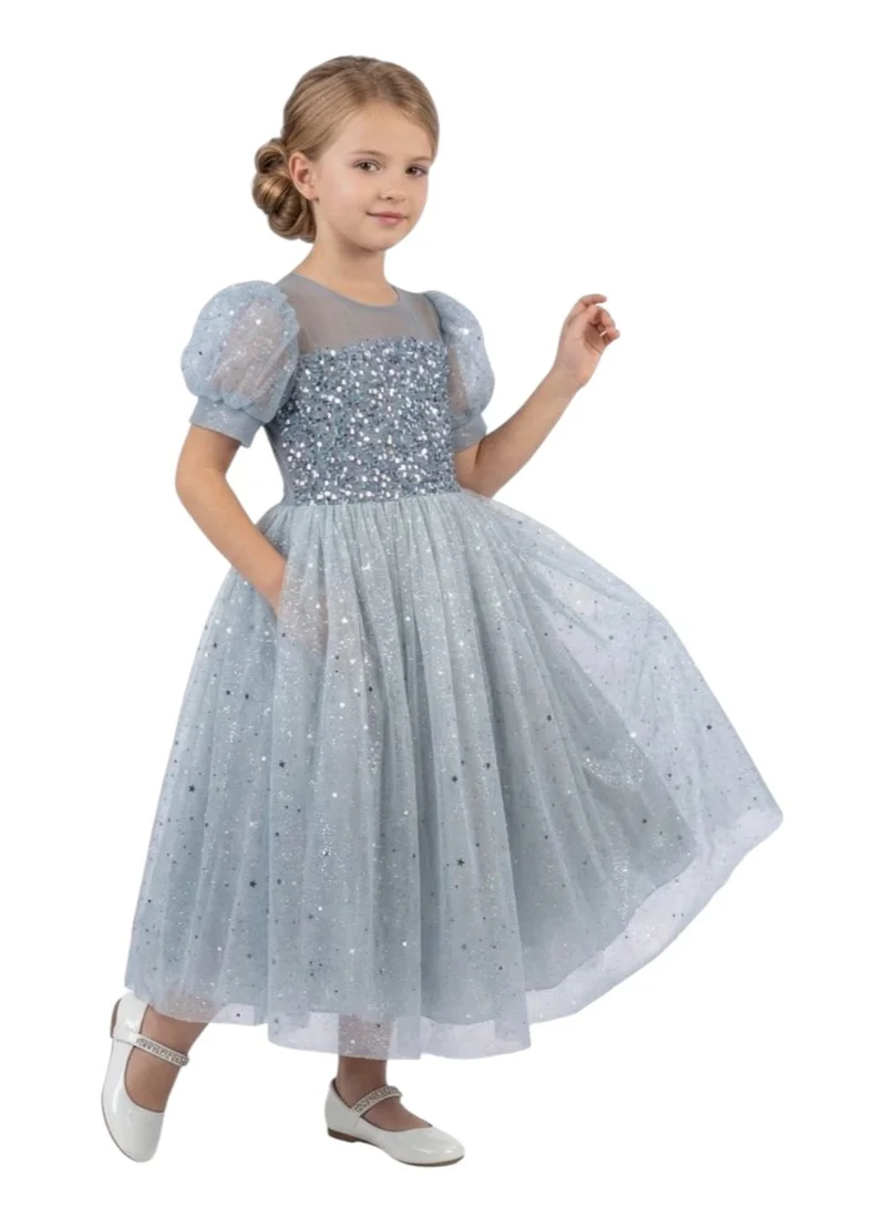 دىدانيالا فستان أميرة تول لامع