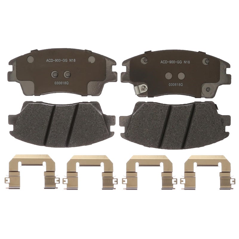 ACDelco Silver 14D1847CH Ceramic Front Disc Brake Pad Set - Image 3