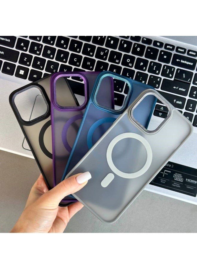 Case for OPPO Reno 12F/ Case Magnetic Translucent Matte Phone Cases [Compatible with MagSafe] Thin Slim Fit Shockproof Bumper Hard Protective Cover for Women Men Girls. - Image 3
