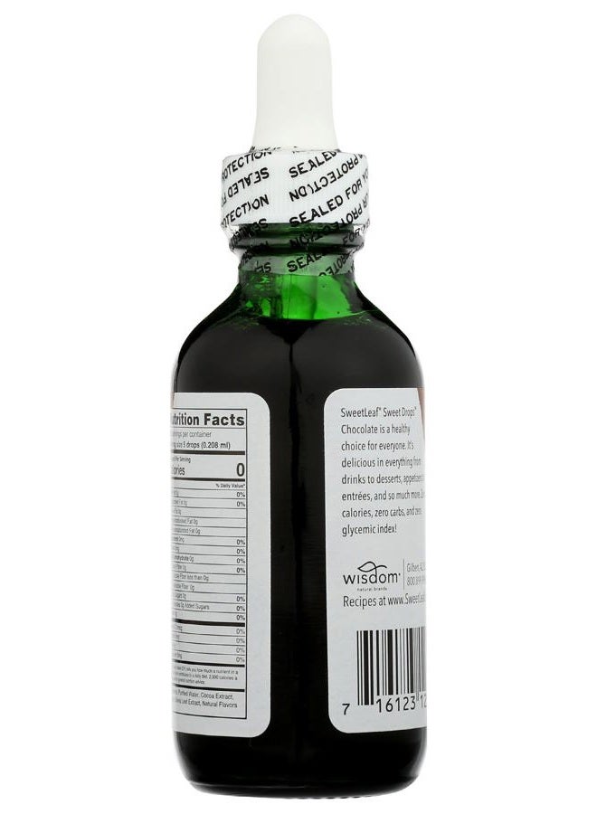 Sweet Drops Sweet Drops- Flavored Stevia Liquid Sweetener, Organic Stevia Extract, Zero Calories, Gluten Free, Keto Friendly, Non GMO, Natural Flavors, Sugar Alternative - Chocolate, 2 Fl Oz (Pack of 1) - Image 2