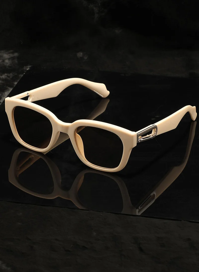 Haute Sauce Beige Wayfarer Sunglass