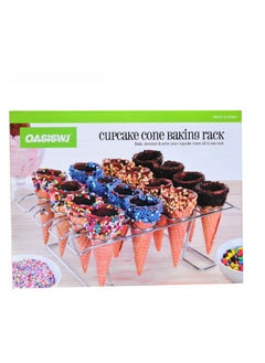 Generic Baking Tools Oven Tray Net Cone Shell Rack Egg Cone Cooling Rack Ice Cream Display Storage Box Colorful Yz1241-Specifications:YZ1241 Foldable 16 Holes  - Image 3