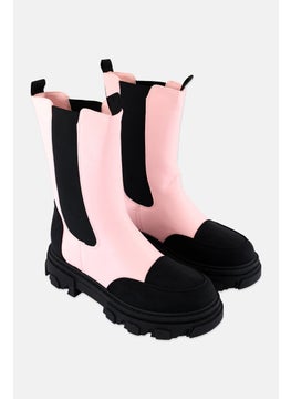 TRUFFLE COLLECTION Women Chunky Chelsea boots, Pink  - Image 1