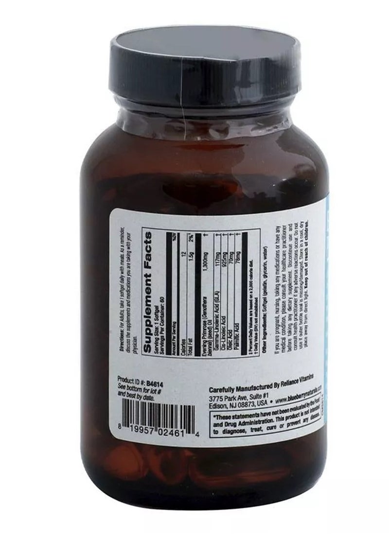 blueberry NATURALS - Evening Primrose Oil 1300MG Softgel 60's - Image 1