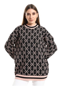 Women Wool Pullover With Round Neck
