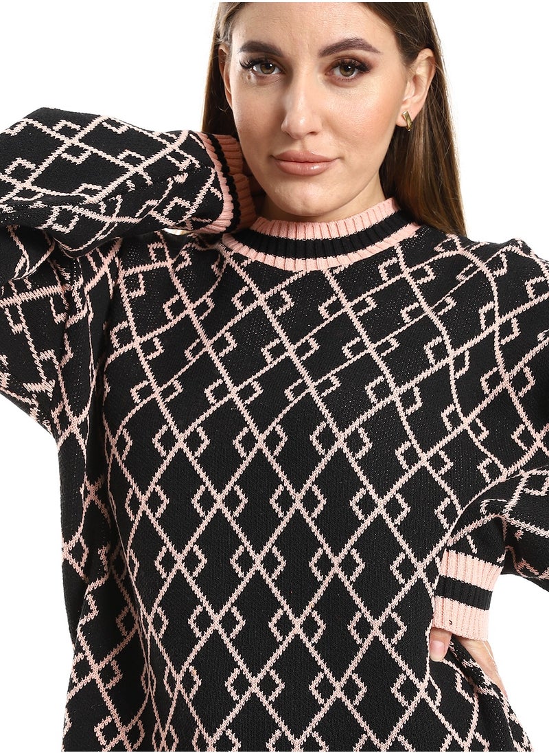 Caesar - Women Wool Pullover With Round Neck - Image 1