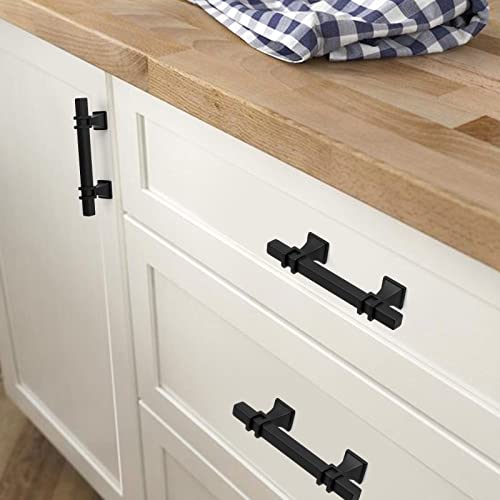 Goldenwarm 25 Pack 3 Inch Black and Gold Cabinet Pulls Zinc Alloy Matte Black and Gold Cabinet Handles Dresser Drawer Pulls Kitchen Drawer Handles - Image 5