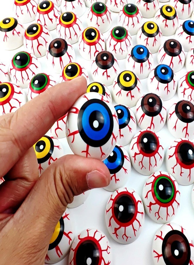 YOOHUA 48PCS 33mm Halloween Eyeballs Plastic Half Eyeballs Spooky Scary Horror Props for Halloween Trick or Treat Party Cosplay - Image 3