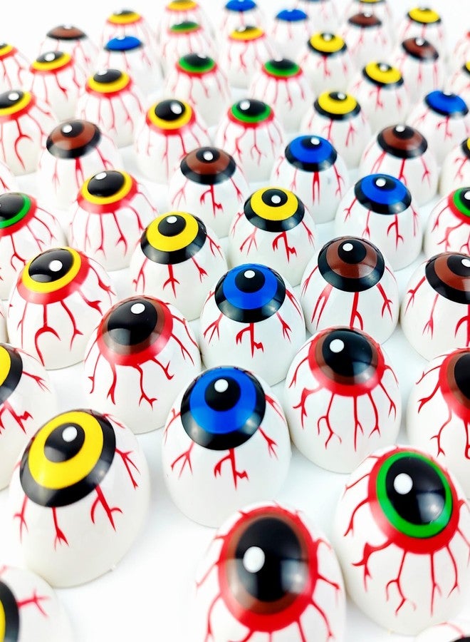 YOOHUA 48PCS 33mm Halloween Eyeballs Plastic Half Eyeballs Spooky Scary Horror Props for Halloween Trick or Treat Party Cosplay - Image 4