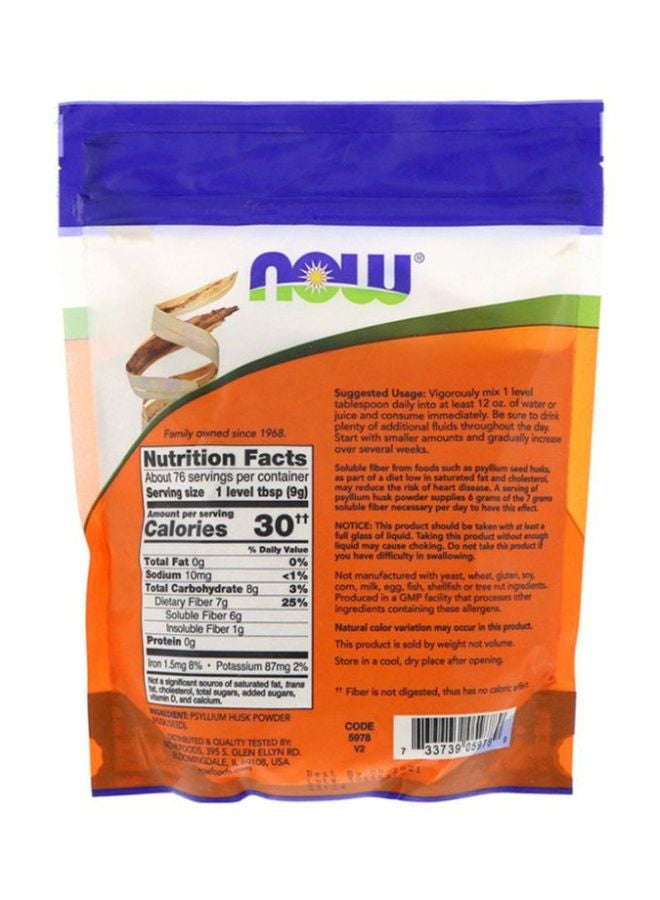 Now Foods Pack Of 2 Psyllium Husk Powder - Image 2