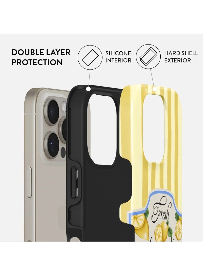 BURGA iPhone 16 pro Case, 2 Piece Hard Shell + TPU Silicone Interior, Shock Absorption, All Port Accessible, Raised Bezel For Screen & Camera Protection, Never Fading HQ Print,Frizzante - Image 2