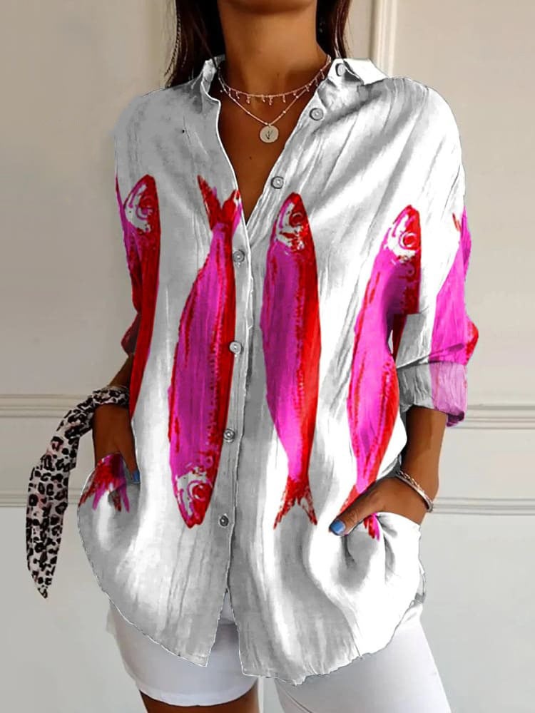 2025 New Womens Shirt Summer European and American Trend Half Sleeve Shirt Printed 3D Shirt SN1824-MU