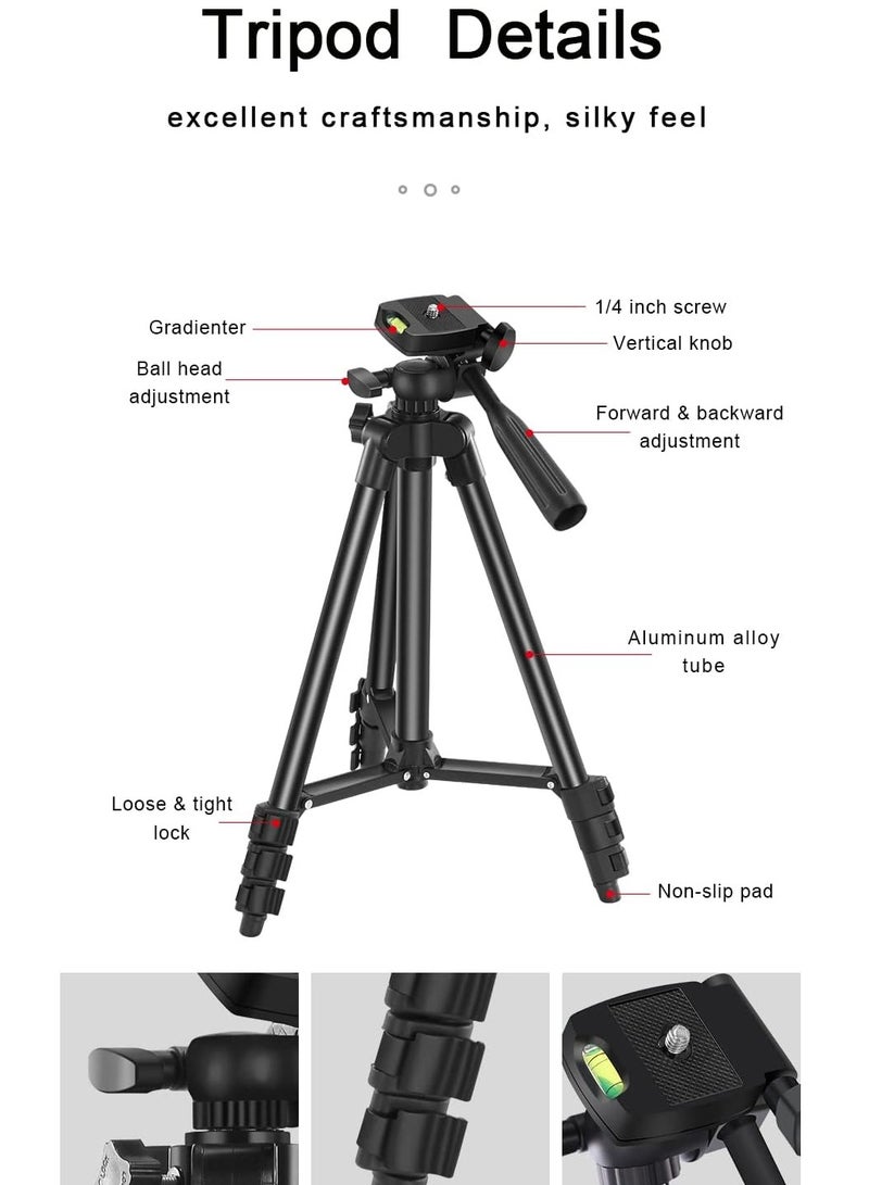 ELTRAZONE Vlogging YouTube Starter Kit - Complete Bundle for Content Creators, Includes Microphone, Tripod, LED Ring Light, Camera Accessories - Perfect for Beginners, High-Quality Video & Audio for YouTube Vlogs  - Image 2