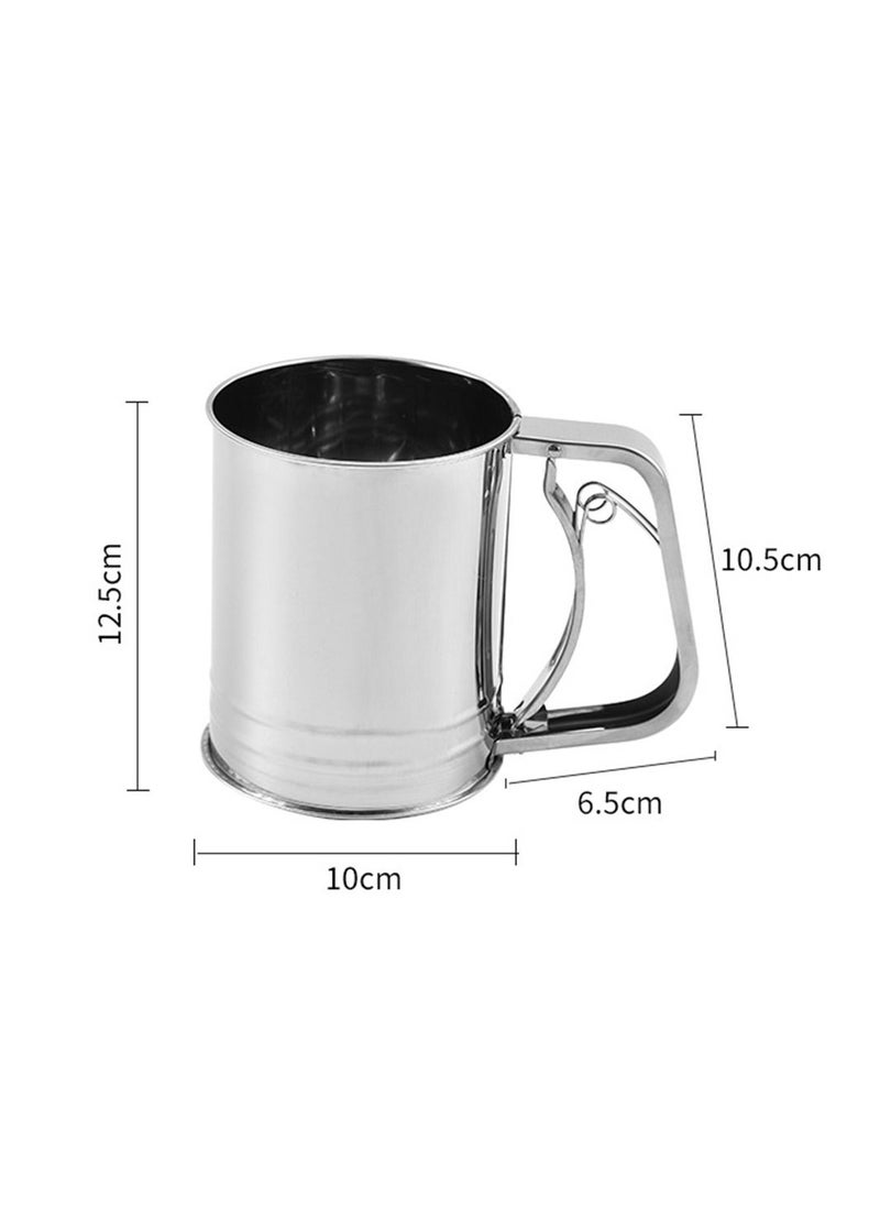Deo King - Stainless Steel Cup-type Semi-automatic Flour Sieve - Image 1