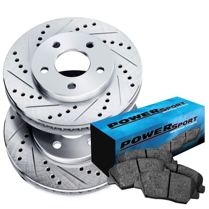 Power Sport Powersport Front Brakes And Rotors Kit |Front Brake Pads| Brake Rotors And Pads| Ceramic Brake Pads And Rotors |Fits 2006-2018 Lexus Hs250H; Scion Xb; Toyota Prius V, Rav4 - Image 3