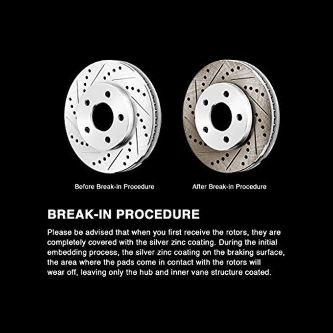 Power Sport Powersport Front Brakes And Rotors Kit |Front Brake Pads| Brake Rotors And Pads| Ceramic Brake Pads And Rotors |Fits 2006-2018 Lexus Hs250H; Scion Xb; Toyota Prius V, Rav4 - Image 5