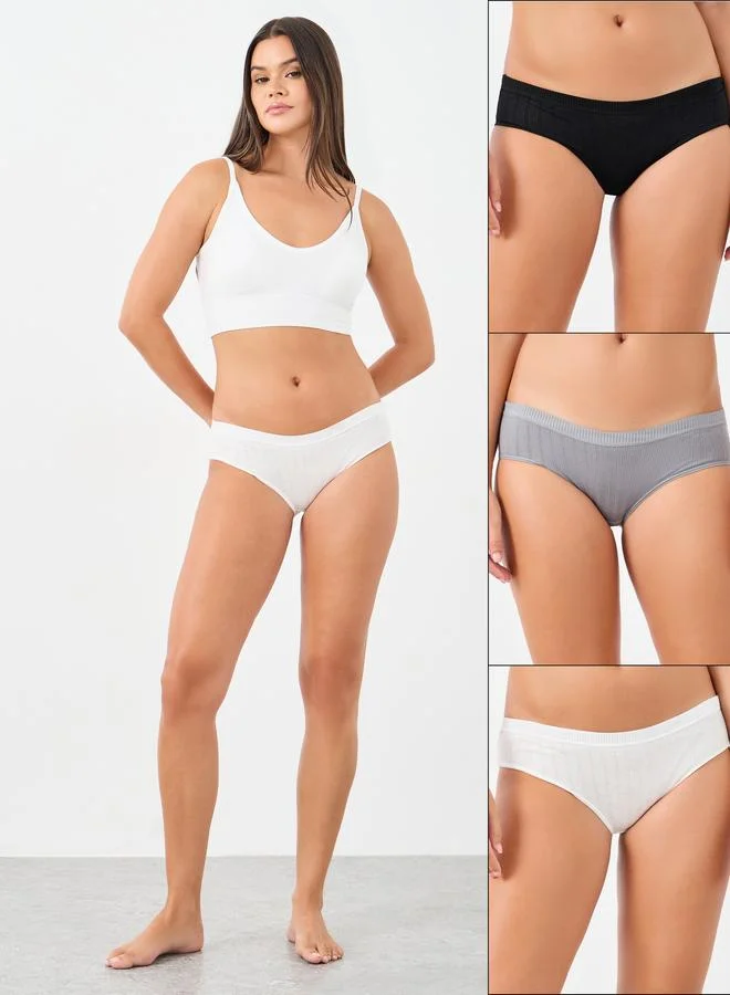 Styli Styli Pack of 3 - Solid Hipster Briefs