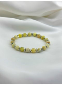 Kehribar Point Amber Point Jade Stone Natural Stone Bracelet  - Image 1