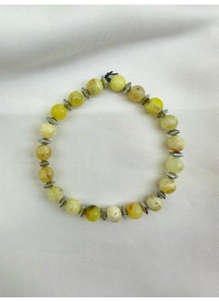 Kehribar Point Amber Point Jade Stone Natural Stone Bracelet  - Image 4