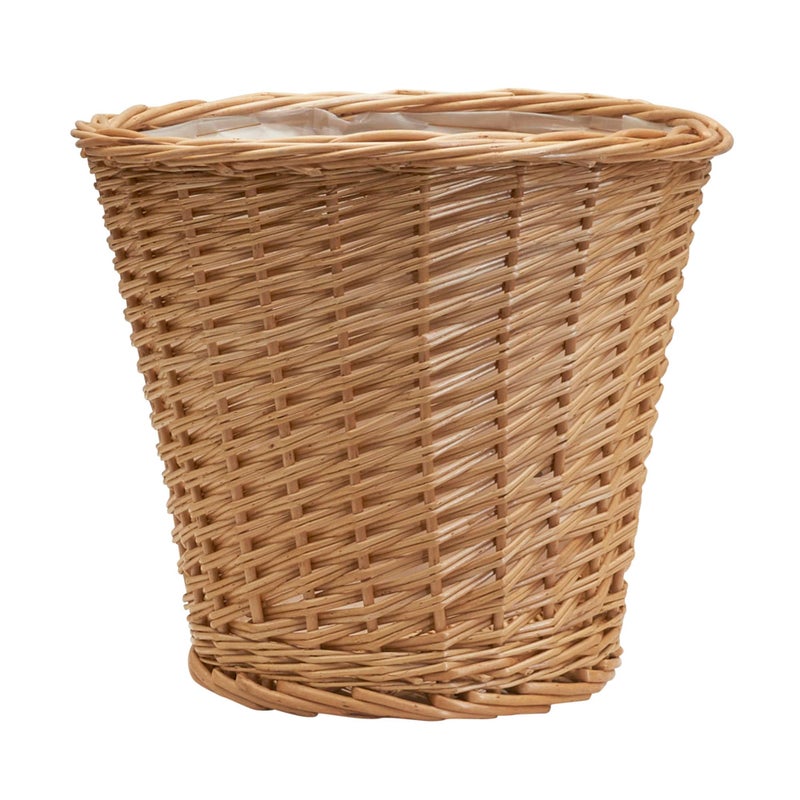 Household Essentials Household Essentials ML2312 Medium Willow Waste Basket Natural 