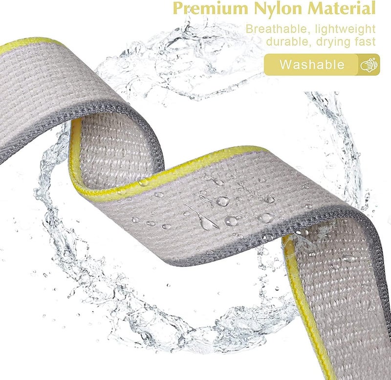 PEFKO PSS87 22MM Washable Velcro Trail Loop Bands / Straps Compatible with Noise Colorfit Pulse 2 Max / Huawei GT2(46mm) / Honor Magic Watch 2(46mm) / Noise Pulse Go Buzz / Boat Flash / Xtend / Xtend Pro / Noise Colorfit Ultra Fireboltt Rage / Fireboltt Phoenix / Noise Colorfit Pulse Grand / Noise Colorfit Pulse 2 Max Smart Watch & All 22mm lug Watches (YELLOW & BEIGE, 22MM [ TRAIL ]) - Image 4