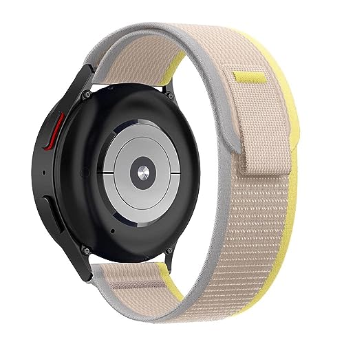 PEFKO PSS87 22MM Washable Velcro Trail Loop Bands / Straps Compatible with Noise Colorfit Pulse 2 Max / Huawei GT2(46mm) / Honor Magic Watch 2(46mm) / Noise Pulse Go Buzz / Boat Flash / Xtend / Xtend Pro / Noise Colorfit Ultra Fireboltt Rage / Fireboltt Phoenix / Noise Colorfit Pulse Grand / Noise Colorfit Pulse 2 Max Smart Watch & All 22mm lug Watches (YELLOW & BEIGE, 22MM [ TRAIL ]) - Image 3