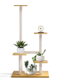 WinHolder Plant Stand Indoor, 4Tier Metal Flower Shelf Tiered Plant Stands for Outdoor, Flower Display Rack Holder Corner Flower Holders, Planter Organizer for Patio Garden Living Room Balcony  - Image 2