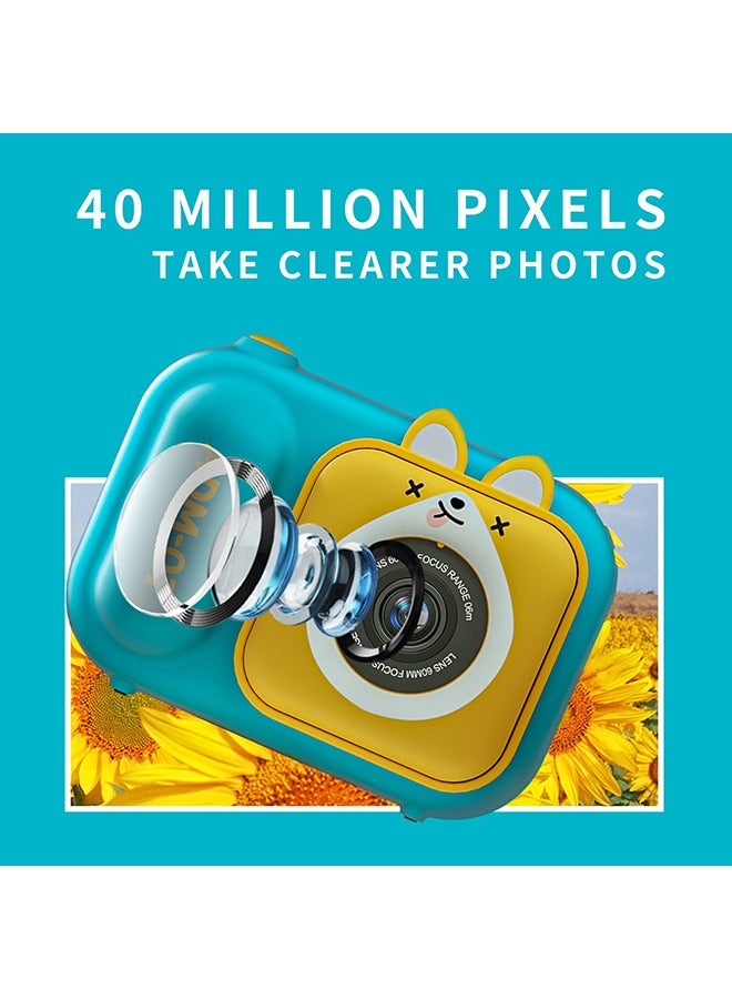 XiuWoo Kids Camera with Tripod, Birthday Gifts for Girls/Boys Age 3-9yr,Cute Portable Little Girls/Boys Gifts Kids Camera Toys for 3-12 Year Old Boys/Girls,Selfie Camera for Kids - Image 3